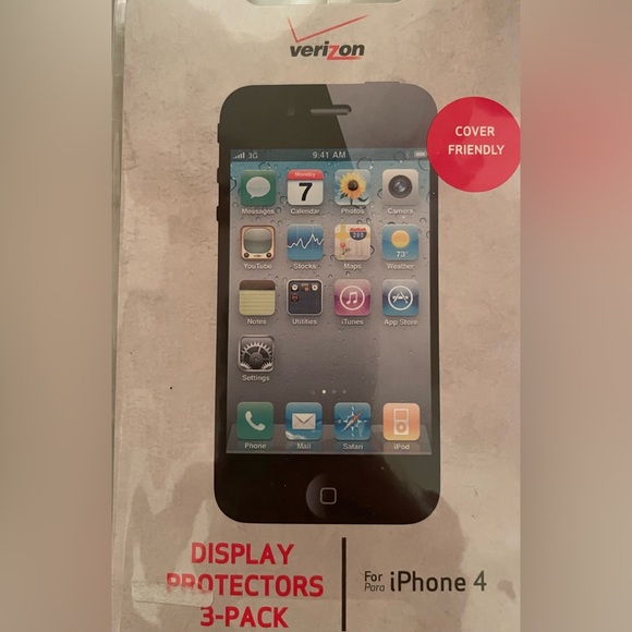 iPhone 4/4s Display Screen Protectors. 2 packs both NIP. - Picture 2 of 2